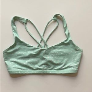 Lululemon Free to Be sports bra, mint size 6